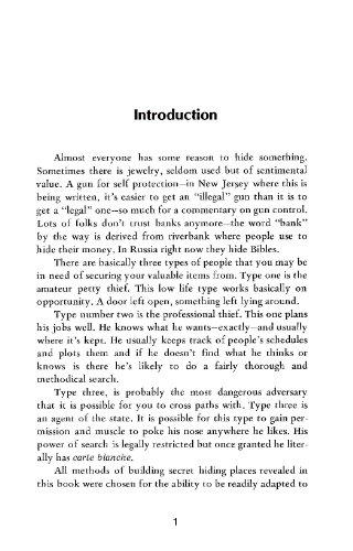 Construction of Secret Hiding Places