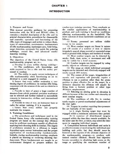 M14 / M14A1 Rifle and Rifle Marksmanship 