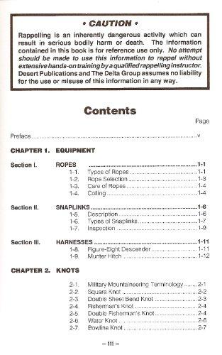 Military Ground Rappelling Techniques