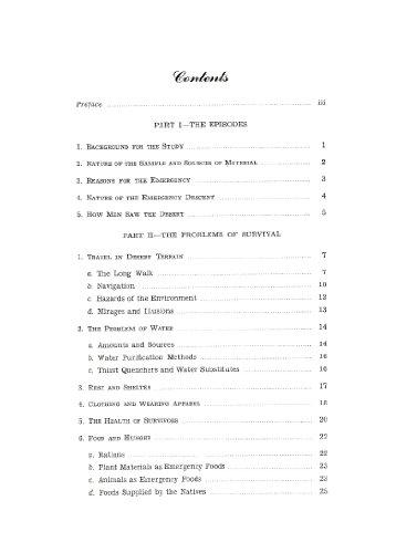 Sun, Sand and Survival: An Analysis of Survival Experiences in Desert Areas