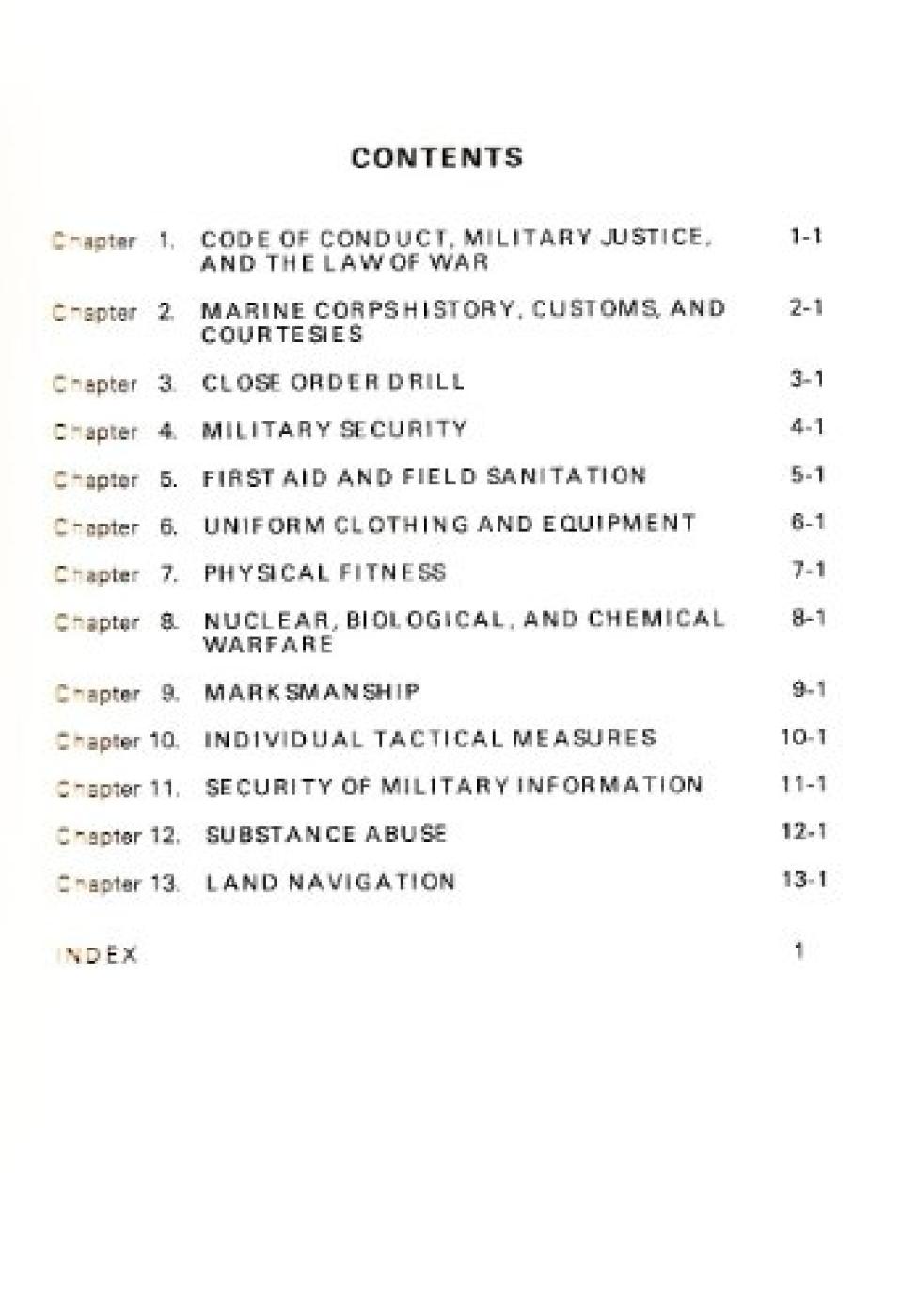 Us Marine Corps Essential Subjects