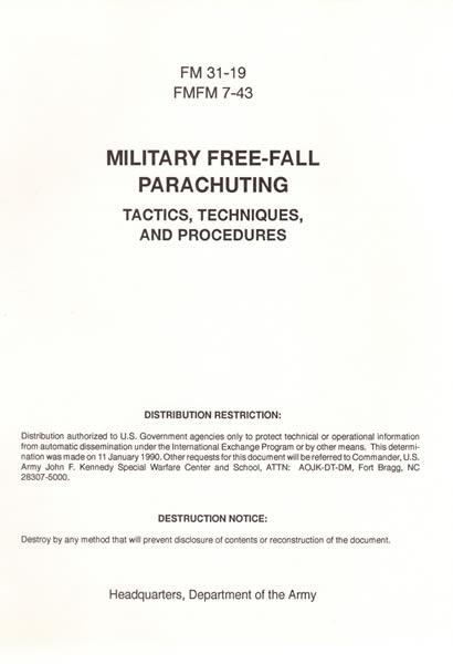 Delta Press :: Special Forces Military Free-Fall Parachuting