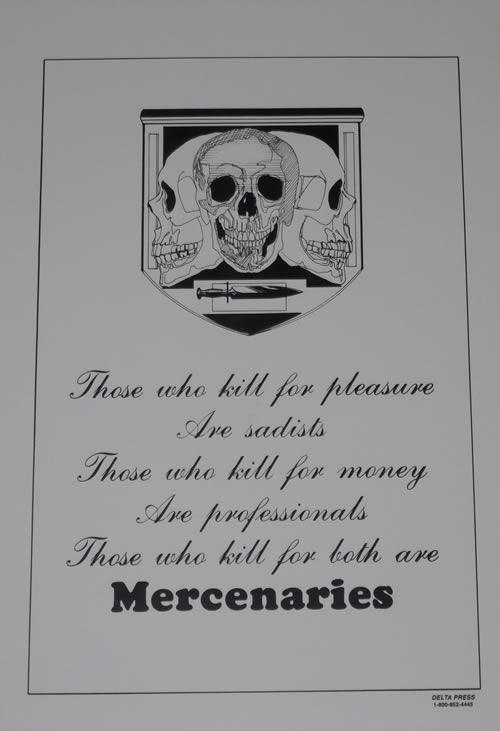 Mercenariesthose who kill poster