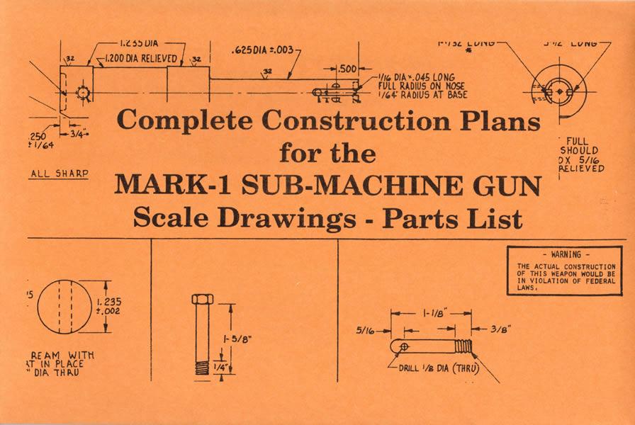 HOMEADE SUB-MACHINE GUN PLANS